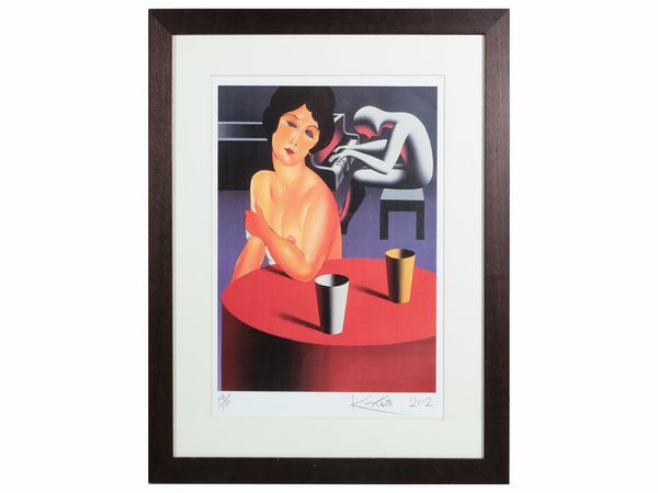 Mark Kostabi : Omaggio a Modigliani 2012  - Asta Dballage. Occasioni in asta - Associazione Nazionale - Case d'Asta italiane