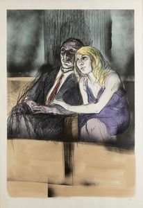 Alberto Sughi - Coppia al cinema