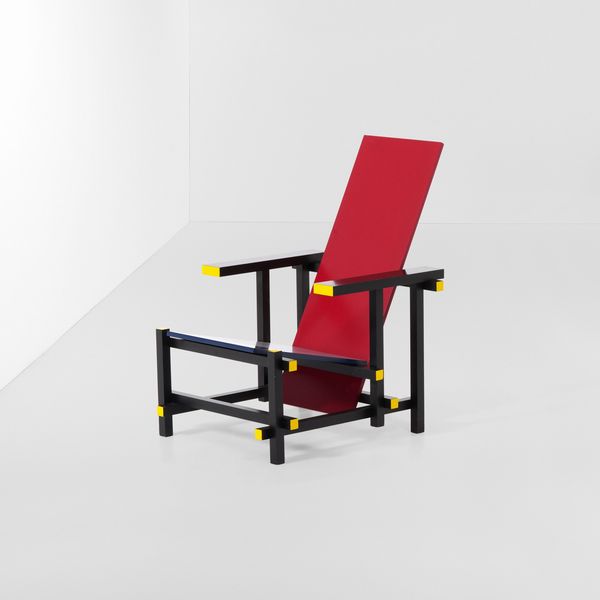 GERRIT THOMAS RIETVELD : Poltrona mod. 635 Red & Blue  - Asta Arredi del '900 - Associazione Nazionale - Case d'Asta italiane