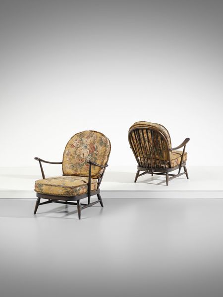 ERCOLANI LUCIAN RANDOLPH (1988 - 1976) : Coppia di poltroncine per Ercol, Regno Unito  - Asta Asta 471 | DESIGN E ARTI DECORATIVE DEL NOVECENTO Online - Associazione Nazionale - Case d'Asta italiane