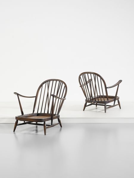 ERCOLANI LUCIAN RANDOLPH (1988 - 1976) : Coppia di poltroncine per Ercol, Regno Unito  - Asta Asta 471 | DESIGN E ARTI DECORATIVE DEL NOVECENTO Online - Associazione Nazionale - Case d'Asta italiane