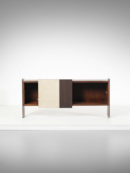 MANIFATTURA ITALIANA : Credenza con pannello scorrevole  - Asta Asta 471 | DESIGN E ARTI DECORATIVE DEL NOVECENTO Online - Associazione Nazionale - Case d'Asta italiane