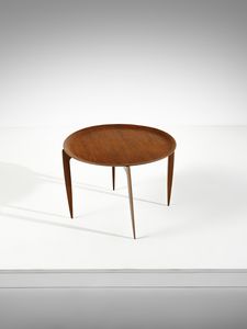 Svend ge Willumsen & H. Engholm : Tavolino da salotto con vassoio rimovibile mod. 4508 per Fritz Hansen, Danimarca  - Asta Asta 471 | DESIGN E ARTI DECORATIVE DEL NOVECENTO Online - Associazione Nazionale - Case d'Asta italiane