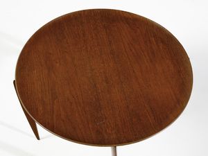 Svend ge Willumsen & H. Engholm : Tavolino da salotto con vassoio rimovibile mod. 4508 per Fritz Hansen, Danimarca  - Asta Asta 471 | DESIGN E ARTI DECORATIVE DEL NOVECENTO Online - Associazione Nazionale - Case d'Asta italiane