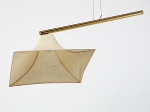 MANIFATTURA ITALIANA : Lampada a sospensione con braccio basculante  - Asta Asta 471 | DESIGN E ARTI DECORATIVE DEL NOVECENTO Online - Associazione Nazionale - Case d'Asta italiane