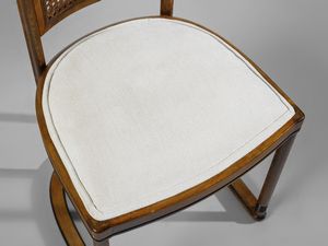 MANIFATTURA AUSTRIACA : Quattro poltroncine  - Asta Asta 471 | DESIGN E ARTI DECORATIVE DEL NOVECENTO Online - Associazione Nazionale - Case d'Asta italiane