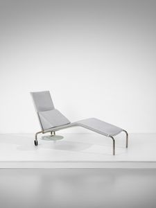 AROLDI CORRADO (n. 1936) : Chaise longue mod. Lelunga per Giovannetti, Pistoia  - Asta Asta 471 | DESIGN E ARTI DECORATIVE DEL NOVECENTO Online - Associazione Nazionale - Case d'Asta italiane