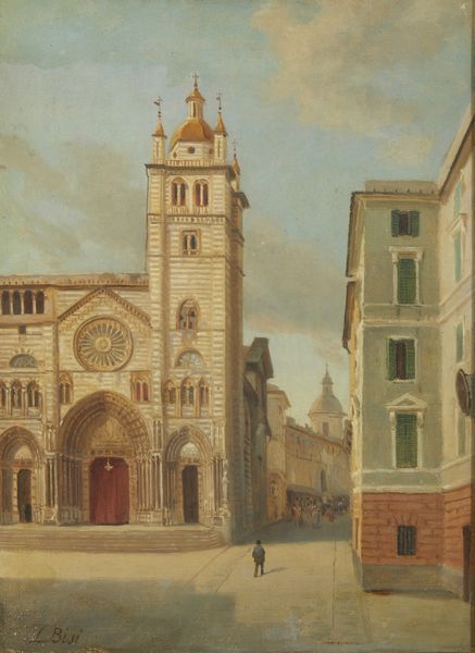 ARTISTA ITALIANO DEL XIX SECOLO : Scorcio di Genova con la Cattedrale di San Lorenzo  - Asta Asta 472 | ARTE ANTICA E DEL XIX SECOLO Virtuale - Associazione Nazionale - Case d'Asta italiane