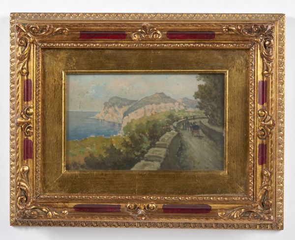 SCOPPA RADAMES RAIMONDO (1877 - 1957) : Strada a Capri  - Asta Asta 472 | ARTE ANTICA E DEL XIX SECOLO Virtuale - Associazione Nazionale - Case d'Asta italiane