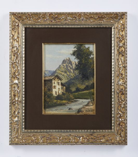 LEIDI PIETRO (1892 - 1930) : Paesaggio montano con ruscello e casa  - Asta Asta 472 | ARTE ANTICA E DEL XIX SECOLO Virtuale - Associazione Nazionale - Case d'Asta italiane