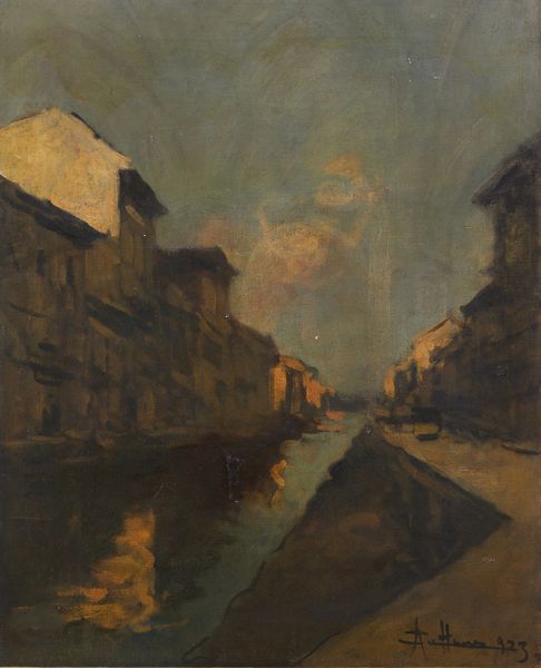 CATTANEO ACHILLE (1872 - 1932) : Navigli  - Asta Asta 472 | ARTE ANTICA E DEL XIX SECOLO Virtuale - Associazione Nazionale - Case d'Asta italiane