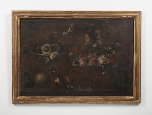 ARTISTA DEL XVII SECOLO : Natura morta con fiori e limoni  - Asta Asta 472 | ARTE ANTICA E DEL XIX SECOLO Virtuale - Associazione Nazionale - Case d'Asta italiane