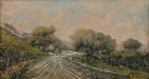 CASCIARO GIUSEPPE (1863 - 1945) - Strada di campagna