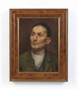 ROTTA SILVIO GIULIO (1853 - 1913) : Attribuito a. Ritratto d'uomo  - Asta Asta 472 | ARTE ANTICA E DEL XIX SECOLO Virtuale - Associazione Nazionale - Case d'Asta italiane