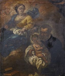 ARTISTA DEL XVIII SECOLO : Sacra Famiglia  - Asta Asta 472 | ARTE ANTICA E DEL XIX SECOLO Virtuale - Associazione Nazionale - Case d'Asta italiane