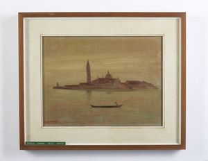 MAFFEIS OSVALDO (1917 - 1954) : L'isola di San Giorgio a Venezia  - Asta Asta 472 | ARTE ANTICA E DEL XIX SECOLO Virtuale - Associazione Nazionale - Case d'Asta italiane