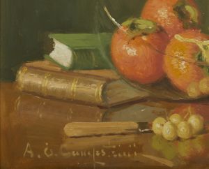 CAMPESTRINI ERNESTO ALCIDE (1897 - 1983) : Frutti d'autunno  - Asta Asta 472 | ARTE ANTICA E DEL XIX SECOLO Virtuale - Associazione Nazionale - Case d'Asta italiane