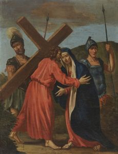 Scuola italiana del XVIII secolo - Cristo incontra sua madre