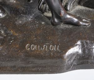 BRONZISTA DEL XIX SECOLO : Scultura raffigurante uno dei 'Cavalli di Marly', dal modello di Guillaume Coustou  - Asta Asta 472 | ARTE ANTICA E DEL XIX SECOLO Virtuale - Associazione Nazionale - Case d'Asta italiane