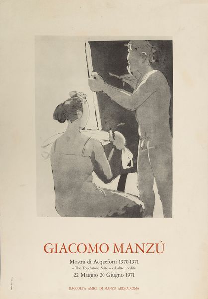 Giacomo Manzù : Senza titolo  - Asta Dall'Ottocento all'Arte Contemporanea - Associazione Nazionale - Case d'Asta italiane