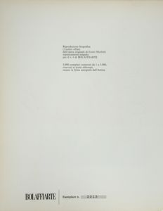 Ennio Morlotti : Rivista e riproduzione fotolitografica dellopera espressamente eseguita per il n6 di Bolaffiarte del 1971  - Asta Dall'Ottocento all'Arte Contemporanea - Associazione Nazionale - Case d'Asta italiane