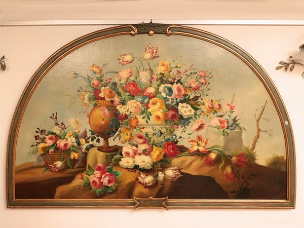 Cerchia di Paul Bril, : Trionfo di fiori  - Asta Ispirazioni di arredo - Associazione Nazionale - Case d'Asta italiane