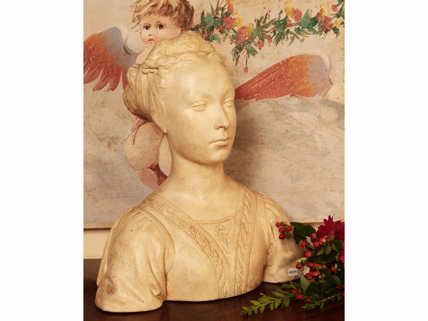 Busto femminile in terracotta  - Asta Ispirazioni di arredo - Associazione Nazionale - Case d'Asta italiane