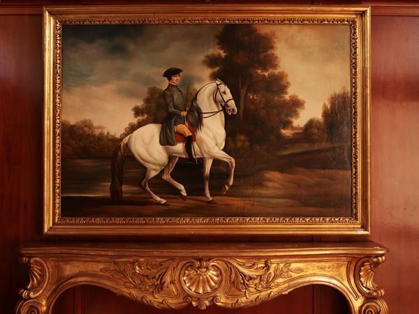 Cavaliere, nel gusto della pittura inglese del Settecento  - Asta Ispirazioni di arredo - Associazione Nazionale - Case d'Asta italiane