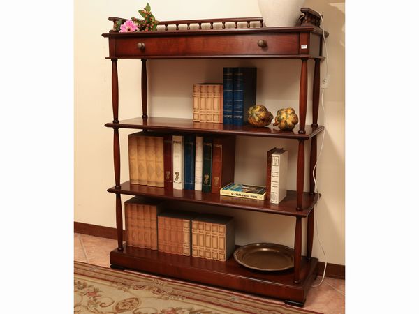 Libreria etagere in satinwood  - Asta Ispirazioni di arredo - Associazione Nazionale - Case d'Asta italiane