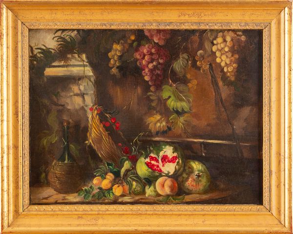 Maniera di Abraham Brueghel : Quattro dipinti raffiguranti nature morte  - Asta Incanti d'Arte - Associazione Nazionale - Case d'Asta italiane