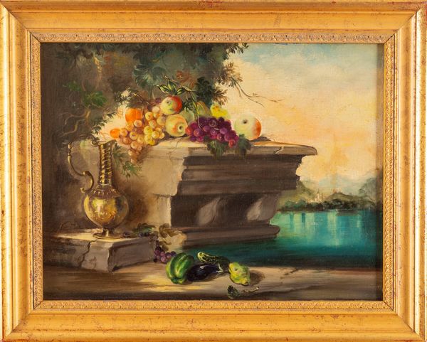 Maniera di Abraham Brueghel : Quattro dipinti raffiguranti nature morte  - Asta Incanti d'Arte - Associazione Nazionale - Case d'Asta italiane