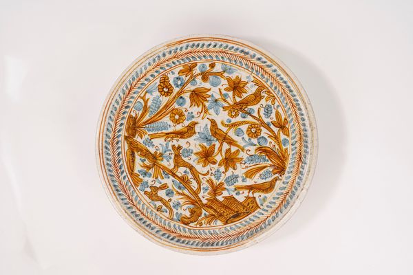 Alzata in maiolica, Deruta secolo XVII  - Asta Incanti d'Arte - Associazione Nazionale - Case d'Asta italiane