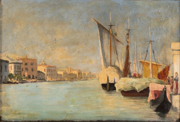 Scuola italiana, fine secolo XIX - inizi secolo XX : Veduta di Venezia  - Asta Incanti d'Arte - Associazione Nazionale - Case d'Asta italiane