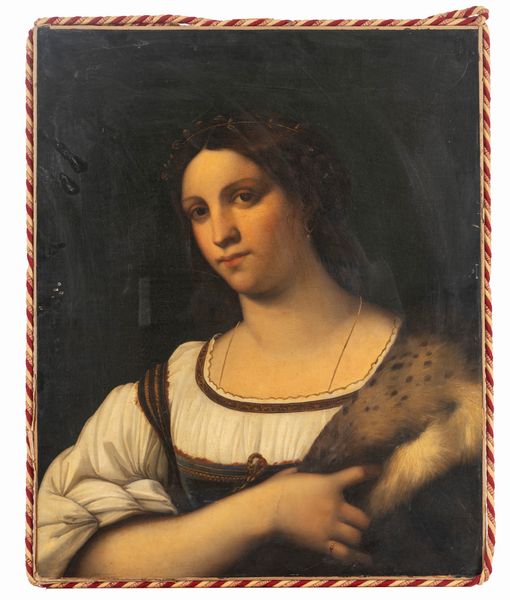 Da Sebastiano del Piombo, secolo XIX : Ritratto di donna  - Asta Incanti d'Arte - Associazione Nazionale - Case d'Asta italiane