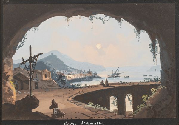 Scuola napoletana del XX secolo : Grotta Blu; Grotta di Amalfi e Grotta di Pozzuoli  - Asta Incanti d'Arte - Associazione Nazionale - Case d'Asta italiane