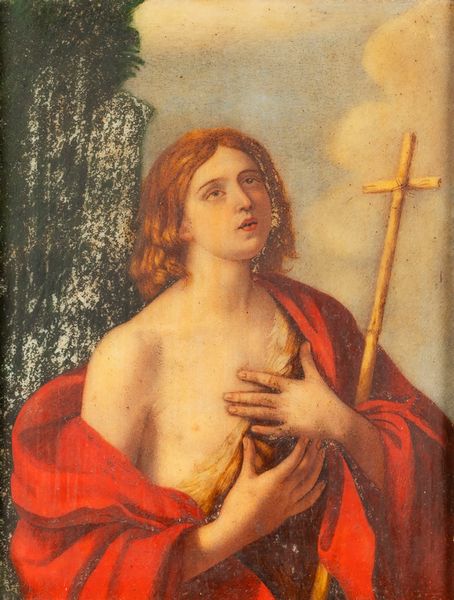 Scuola italiana, secolo XIX : San Giovanni Battista  - Asta Incanti d'Arte - Associazione Nazionale - Case d'Asta italiane