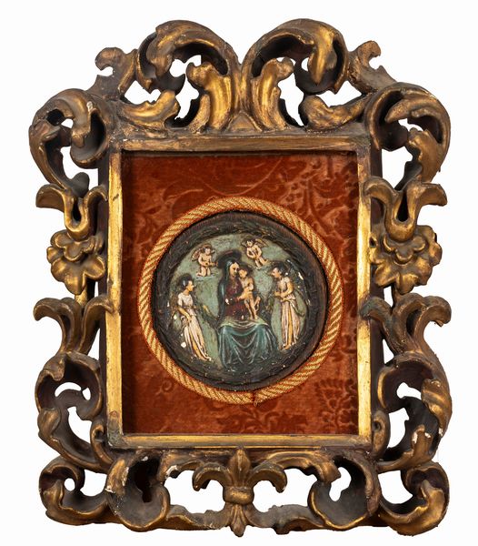 Cronice in legno intagliato e dorato a cartocci, secolo XVII  - Asta Incanti d'Arte - Associazione Nazionale - Case d'Asta italiane