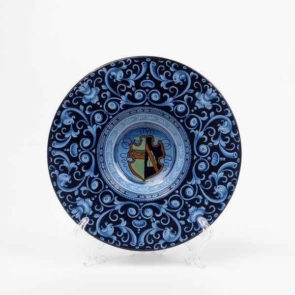 Piatto in maiolica policroma, manifattura Ginori, secolo XIX  - Asta Incanti d'Arte - Associazione Nazionale - Case d'Asta italiane