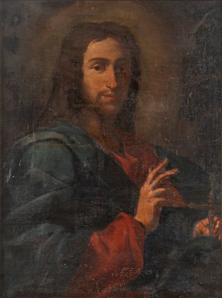 Scuola emiliana, secolo XVII : Cristo benedicente  - Asta Incanti d'Arte - Associazione Nazionale - Case d'Asta italiane