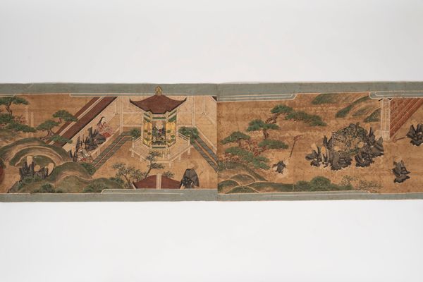 Emakimono su stoffa, Giappone secolo XVII -  XVIII  - Asta Incanti d'Arte - Associazione Nazionale - Case d'Asta italiane