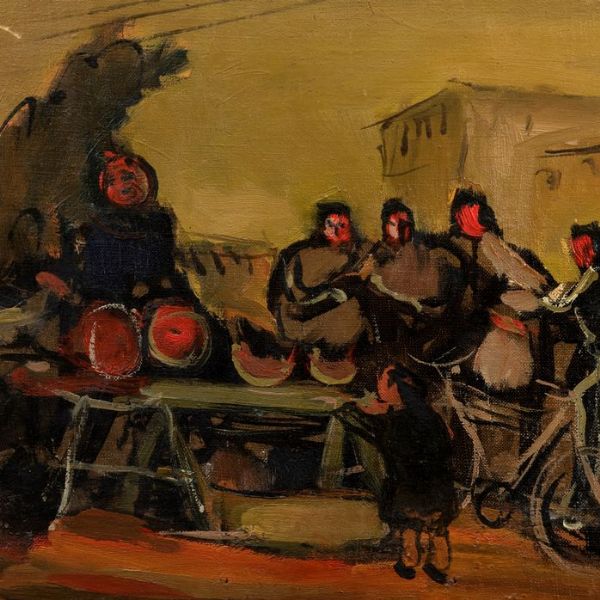 Achille Sdruscia : Il cocomeraro  - Asta Incanti d'Arte - Associazione Nazionale - Case d'Asta italiane