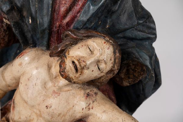 Scuola dell'Italia meridionale, secolo XVII : Pietà  - Asta Incanti d'Arte - Associazione Nazionale - Case d'Asta italiane