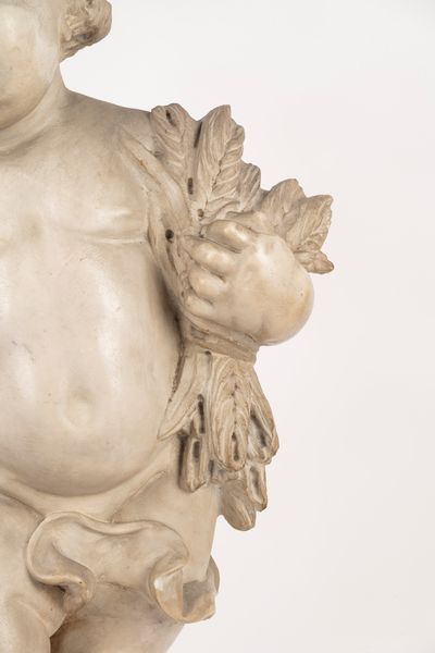 Scuola italiana, secolo XVIII : Putti raffiguranti Allegoria dell'Estate; e Allegoria dell'Inverno  - Asta Incanti d'Arte - Associazione Nazionale - Case d'Asta italiane