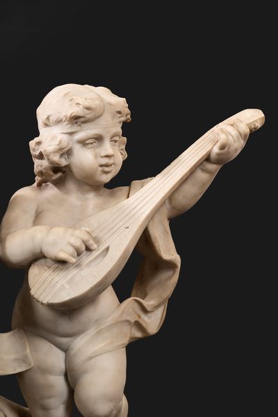 Scuola italiana, secolo XIX : Putti musicanti  - Asta Incanti d'Arte - Associazione Nazionale - Case d'Asta italiane