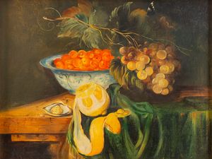 Maniera di Abraham Brueghel : Quattro dipinti raffiguranti nature morte  - Asta Incanti d'Arte - Associazione Nazionale - Case d'Asta italiane