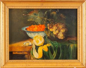 Maniera di Abraham Brueghel : Quattro dipinti raffiguranti nature morte  - Asta Incanti d'Arte - Associazione Nazionale - Case d'Asta italiane