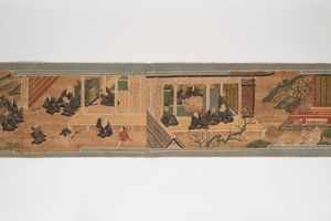 Emakimono su stoffa, Giappone secolo XVII -  XVIII  - Asta Incanti d'Arte - Associazione Nazionale - Case d'Asta italiane