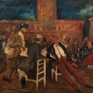 Achille Sdruscia - Al caffè in piazza