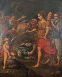 Scuola italiana, secolo XVII - Morte di Adone