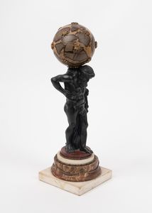 Scultura in bronzo e marmo, fine secolo XVIII - inizi secolo XIX  - Asta Incanti d'Arte - Associazione Nazionale - Case d'Asta italiane